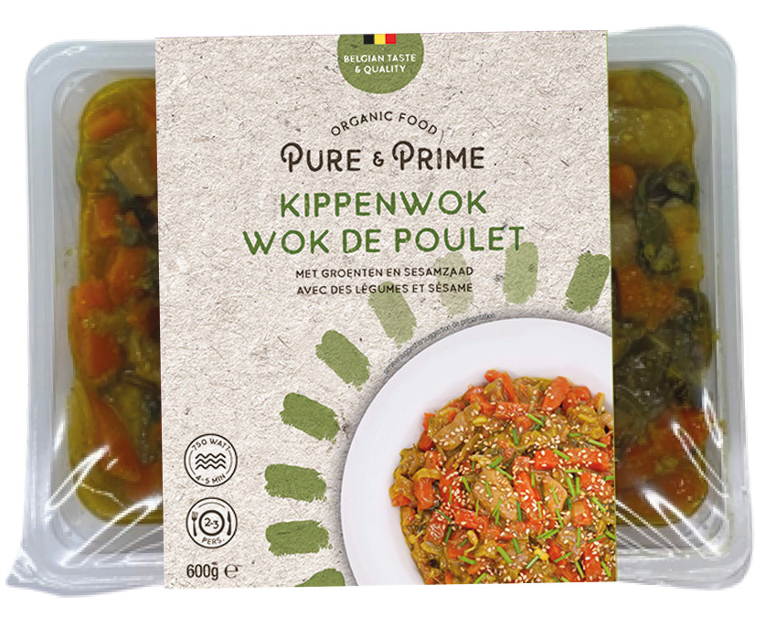 Pure & Prime Kippenwok - groenten - sesamzaad bio 600g
